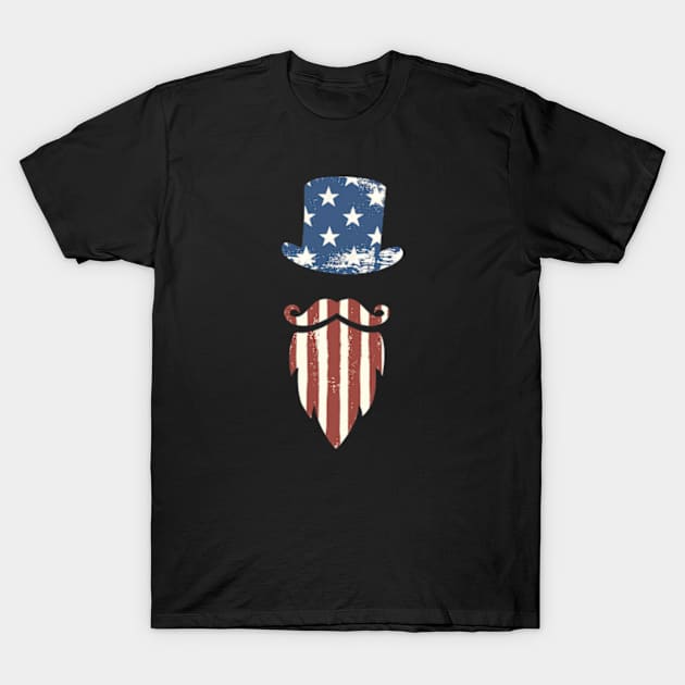 Independence Day Beard T-Shirt by iMadeThis! Tee